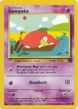 3 x Pokemon Card - Team Rocket 67/82 - SLOWPOKE (common) - NM - Image 1