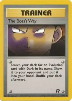 3 x Pokemon Card - Team Rocket 73/82 - THE BOSS'S WAY (uncommon) - NM - Image 1