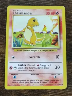 Pokemon Charmander 46/102 Base Set UK Print 1999-2000 - Image 1