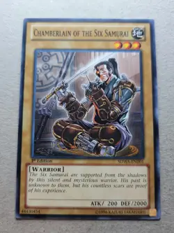 Chamberlain of the Six Samurai - SDWA-EN001 - 1st Edition - YuGiOh-LP - Image 1