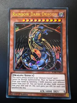 Rainbow Dark Dragon BLRR-EN054 Ultra Rare 1st Edition Near Mint Yugioh - Image 1