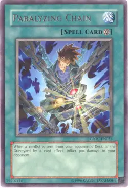 3 x Yu-Gi-Oh Card - CSOC-EN054 - PARALYZING CHAIN (rare) - NM - Image 1