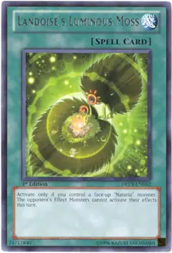 3 x Yu-Gi-Oh Card - DREV-EN052 - LANDOISE'S LUMINOUS MOSS (rare) - NM - Image 1