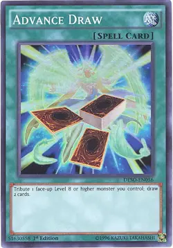 3 x Yu-Gi-Oh Card - DESO-EN056 - ADVANCE DRAW (super rare holo) - NM/Mint - Image 1