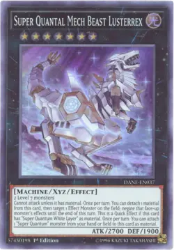 3 x Yu-Gi-Oh Card - DANE-EN037 -SUPER QUANTAL MECH BEAST LUSTERREX (super) NM/M - Image 1