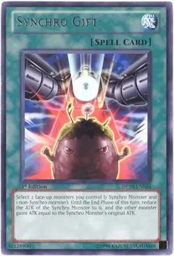 3 x Yu-Gi-Oh Card - DP10-EN024 - SYNCHRO GIFT (rare) - NM - Image 1