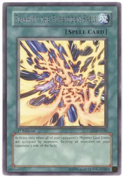 3 x Yu-Gi-Oh Card - CDIP-EN038 - FLASH OF THE FORBIDDEN SPELL (rare) - NM - Image 1