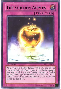 3 x Yu-Gi-Oh Card - BP02-EN208 - THE GOLDEN APPLES (rare) - NM - Image 1