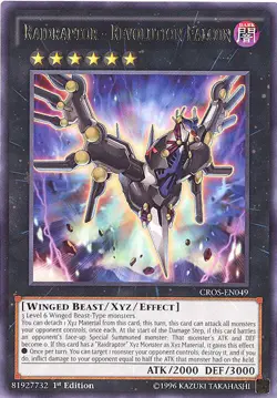 3 x Yu-Gi-Oh Card - CROS-EN049 - RAIDRAPTOR - REVOLUTION FALCON (rare) - NM/M - Image 1
