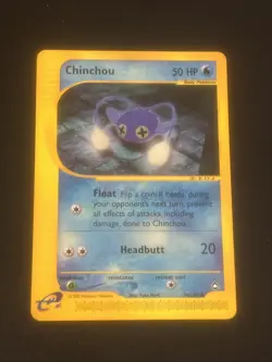 Pokemon Card - Chinchou Aquapolis 70/147 Common LP+ Vintage E-Reader Nintendo - Image 1