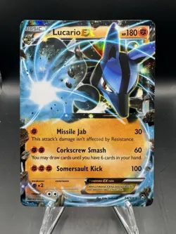 Lucario EX Ultra Rare 54/111 XY Furious Fists Pokemon Card - Image 1