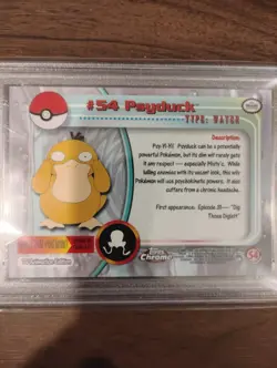 PSA 10 ⭐ Pokemon Psyduck 54 2000 Topps Chrome T.V. Graded Card - Image 3