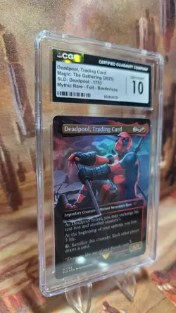 MTG Deadpool Trading Card #1753 Foil Borderless Secret Lair Drop CGC 10 Gem Mint - Image 3