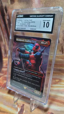 MTG Deadpool Trading Card #1753 Foil Borderless Secret Lair Drop CGC 10 Gem Mint - Image 4