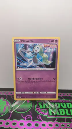 Meloetta 124/264 Swsh08: Fusion Strike Rare Regular Non Holo Card NM Pokemon TCG - Image 1