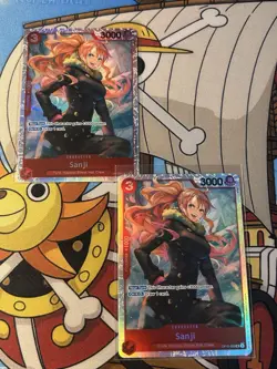 One Piece TCG Royal Blood Sanji OP10-005 Super Rare Card English NM x2 - Image 1