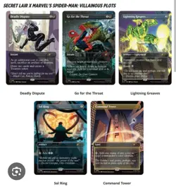 MTG Secret Lair x Marvel Spider-Man Villainous Plots Nonfoil Preorder - Image 1