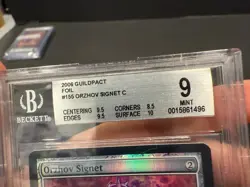 Orzhov Signet Guildpact 2006 Foil MTG Magic The Gathering Mint BGS 9 TCG: - Image 3