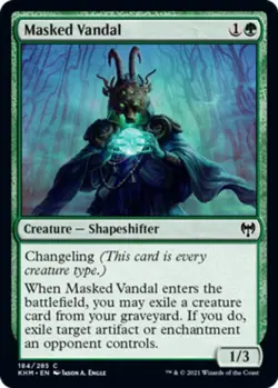 Masked Vandal Light Play, English Magic the Gathering MTG Kaldeim - Image 1