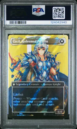 2025 MTG FINAL FANTASY #0525 CECIL, DARK KNIGHT/CECIL, REDEEMED PALADIN PSA 10 - Image 2