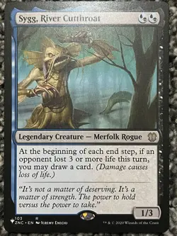 Sygg, River Cutthroat MTG Commander Rare Non Foil, Regular, Lightly Played - Image 1