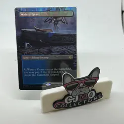 MTG English Watery Grave (Borderless) NM Foil Ravnica: Clue Edition 0283 CLU - Image 1