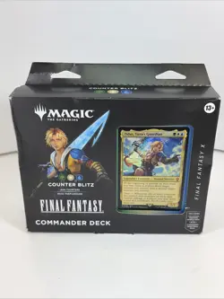 Sealed - Magic MTG Final Fantasy X Counter Blitz Tidus Commander Deck - Image 2