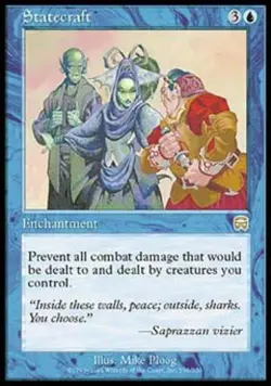 Statecraft - Light Play MTG Mercadian Masques - Image 1