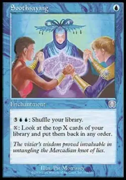 Soothsaying - Light Play MTG Mercadian Masques - Image 1