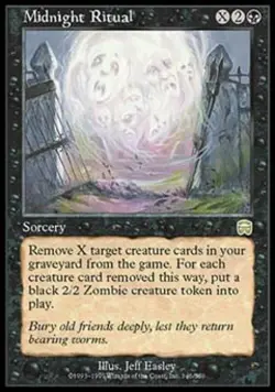Midnight Ritual - Light Play MTG Mercadian Masques - Image 1