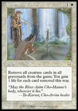 Honor the Fallen - Light Play MTG Mercadian Masques - Image 1