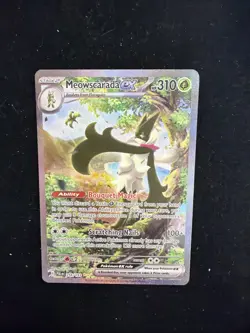 Pokemon Meowscarda EX - Special Illustration Rare Art Card - Additional Sleeve - Image 1
