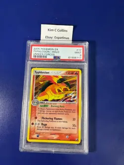 Pokemon 2005 Ex Unseen Forces #17 Typhlosion PSA 9 Mint - Image 1