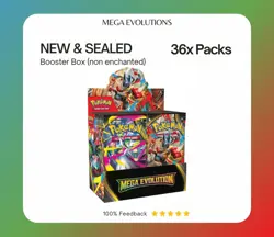 3x Pokemon TCG Mega Evolutions Booster Box (36 Packs) New Sealed ✅ NON ENCHANTED - Image 1