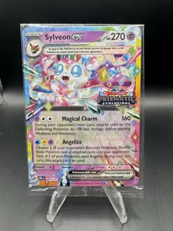Sealed Pokemon Prismatic Evolutions Stamped Surprise Box Promo Sylveon Ex 41/131 - Image 1