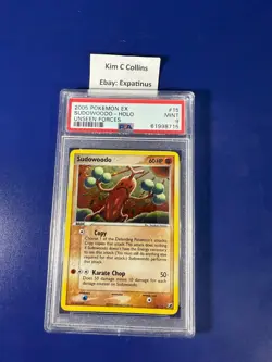 Pokemon 2005 Ex Unseen Forces #15 Sudowoodo PSA 9 Mint - Image 1