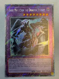 YUGIOH- Dark Magician the Dragon Knight - RA03-EN268 - Platinum Secret Rare - Image 1
