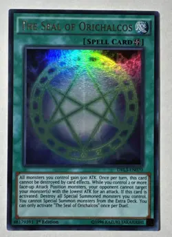 YUGIOH THE SEAL OF ORICHALCOS DRL3-EN070 First Edition - Image 1