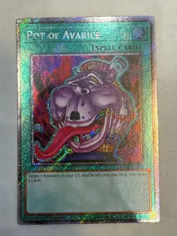 YUGIOH- Pot of Avarice - RA03-EN160 - Platinum Secret Rare - 1st Edition - Image 1