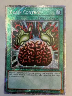 YUGIOH- Brain Control - RA03-EN154 - Platinum Secret Rare - 1st Edition - Image 1