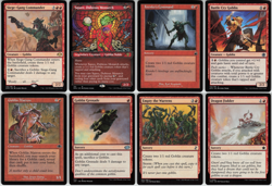 MTG 15 Card Goblin Tribal Commander Lot - 2 Rare Mono Red Aggro Goblin Engine - Image 1