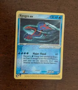 SUPER RARE KYOGRE EX Card BLACK STAR PROMO Set 001 Nintendo Power Pokemon - Image 1