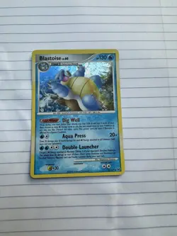 Pokemon TCG Blastoise Platinum 2/127 Holo Rare Card NM-LP - Image 1