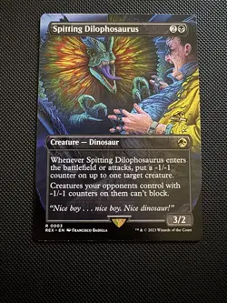 MTG - Spitting Dilophosaurus (Borderless) Card #0003 NEAR MINT - Image 1