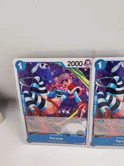 Set Of 3 One Piece Perona OP01-077 Romance Dawn English Cards NM Pack Fresh Nice - Image 2