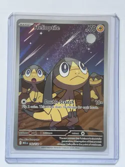 Pokemon TCG Mega Evolution Helioptile Illustration Rare Holo Card 143/132 - Image 1
