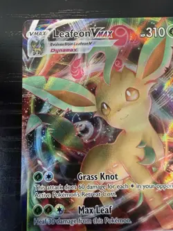 Leafeon VMAX-008/203 SWSH07: Evolving Skies Pokemon Card Grass Type - Image 5