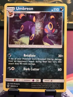 Umbreon 120/214 Blister Exclusive Cosmos Holo NM Pokemon Card English - Image 3
