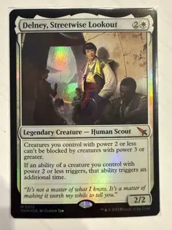 MTG: Delney, Streetwise Lookout Foil Card Mythic Rare - NM - Image 1