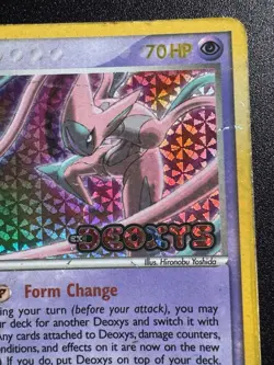Deoxys 17/107 Attack Forme EX Deoxys Pokemon Card Reverse Holo Bleed Rare HP - Image 4